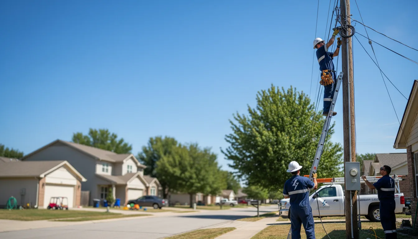 Residential electrician providing installation services in Dewy Rose, GA